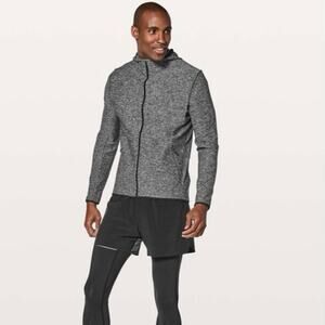 Lululemon Surge Warm Full Zip in Heathered Black Size M
